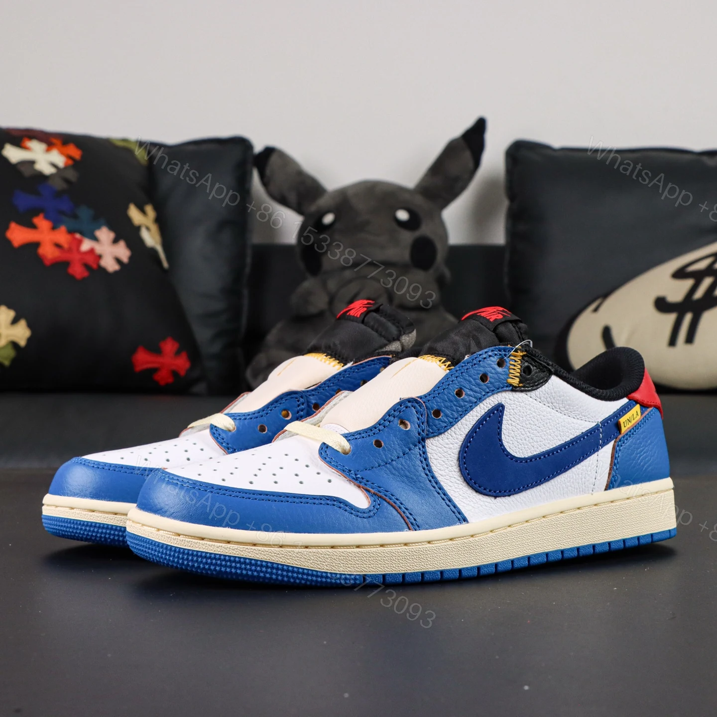 View 8 of Union LA x Air Jordan 1 low Blue