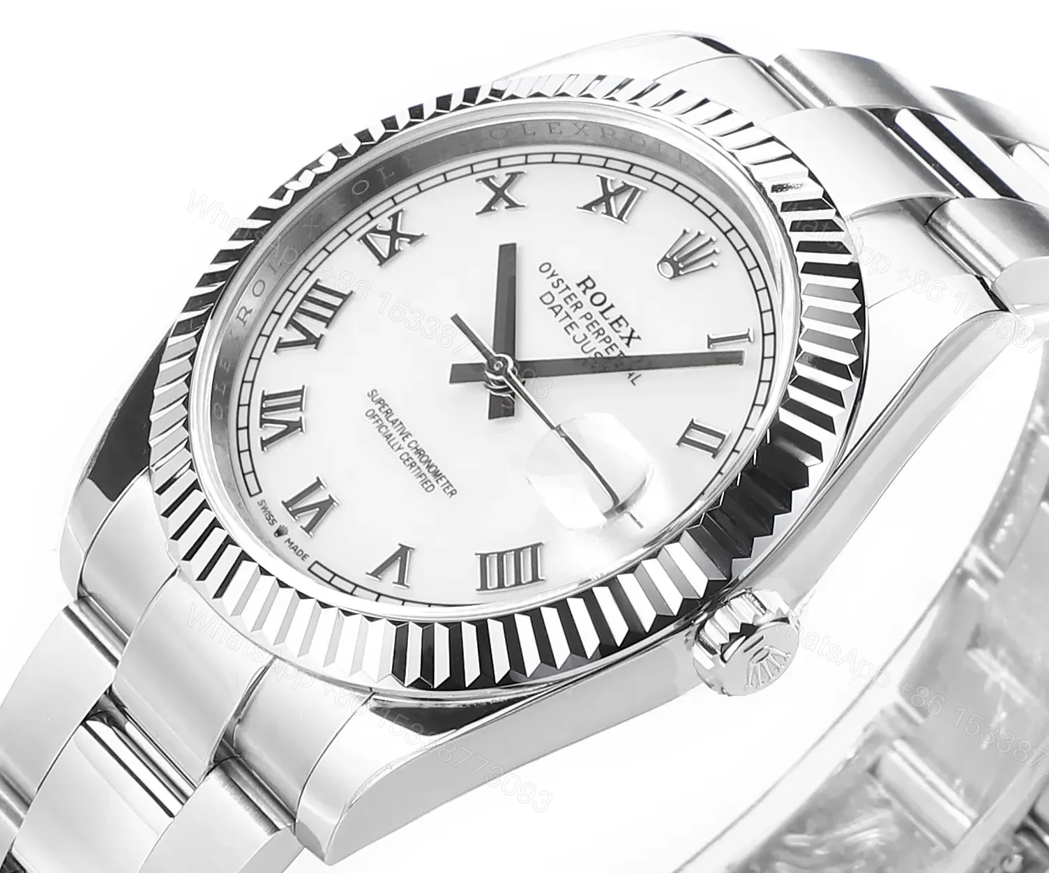 View 4 of WWF Factory Clean Factory DDF Silver Classic Datejust Watch 41mm