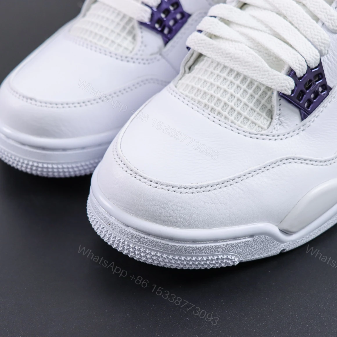 View 5 of Air Jordan 4 Retro Metallic Purple Reps