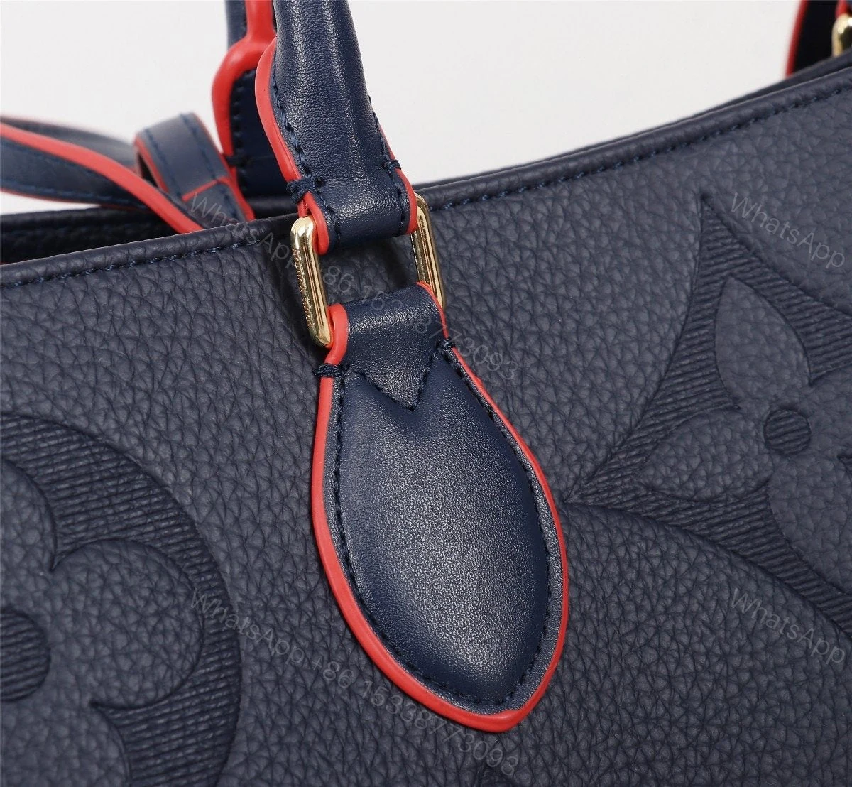 View 8 of Louis Vuitton On The Go Giant Tote Navy Blue