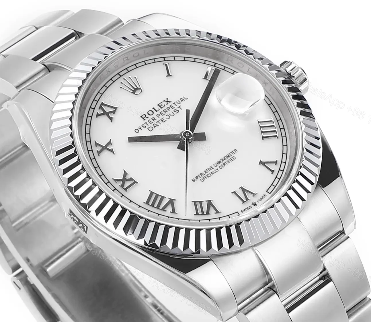 View 5 of WWF Factory Clean Factory DDF Silver Classic Datejust Watch 41mm