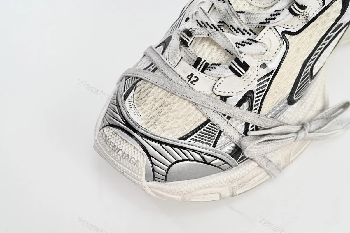 View 6 of Balenciaga 3XL Silver Rice White Black 542229 W1RB5 0352