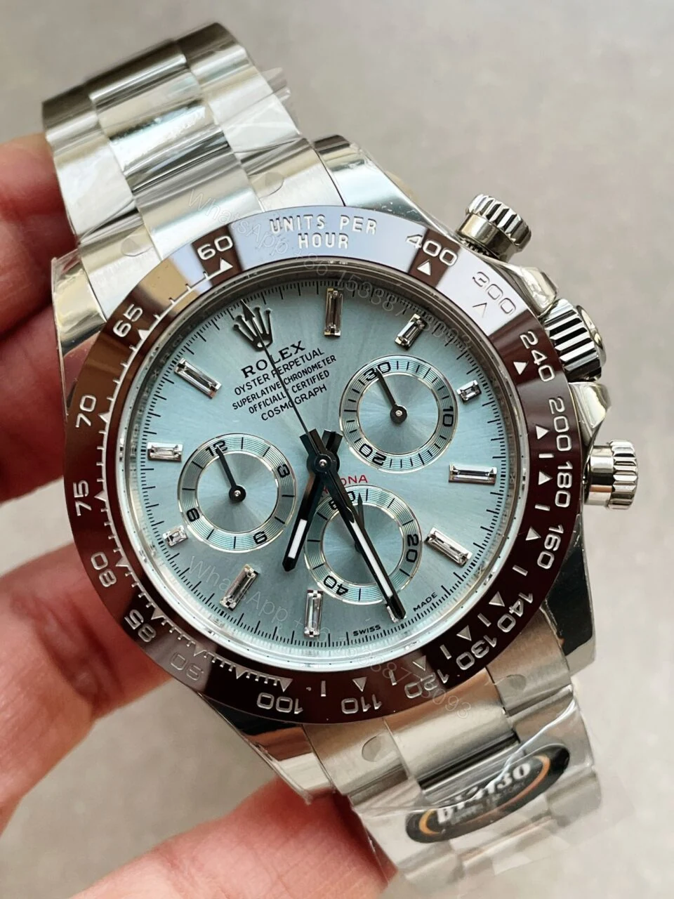 View 2 of BTF factory 1:1 Rolex Daytona 116506 Brown Ceramic Best Edition Ice Blue Dial Crystal Marker SA4130 V2
