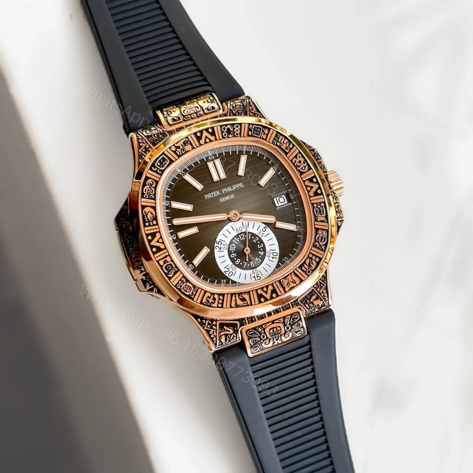 View 3 of Patek Philippe Nautilus Chronograph 5980/1A Carvin Edition