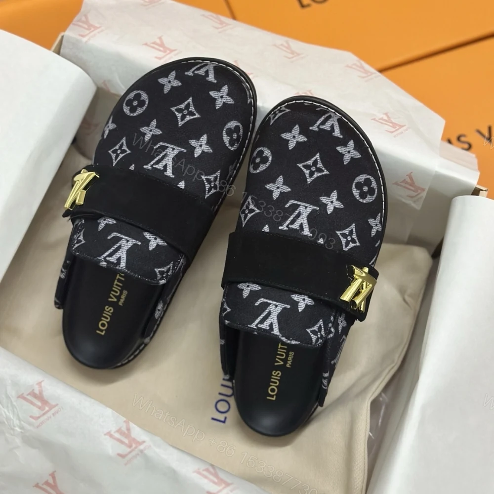 View 5 of Louis Vuitton Lv Cosy Flat Comfort Clog Black 1Aidou