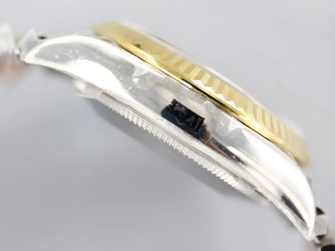 View 6 of Rolex Datejust 36 Two Tone Diamond Replica Premium Grey Dial Jubilee Bracelet 116233-0205