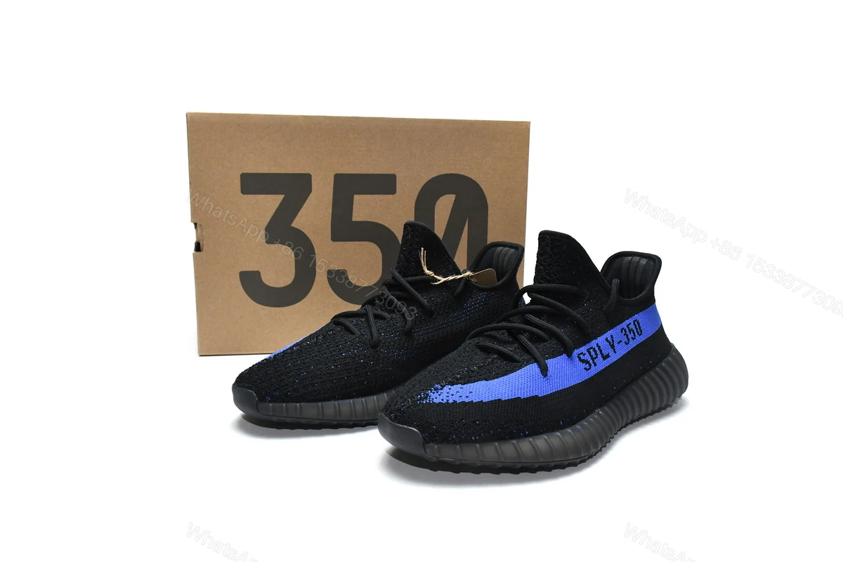 adidas Yeezy Boost 350 V2 Black Blue Reps GY7164 — view 2