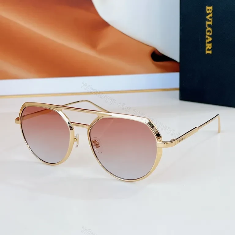 View 9 of Chic BVLGARI-Style Sunglasses: Modern Frame, All-Day Comfort