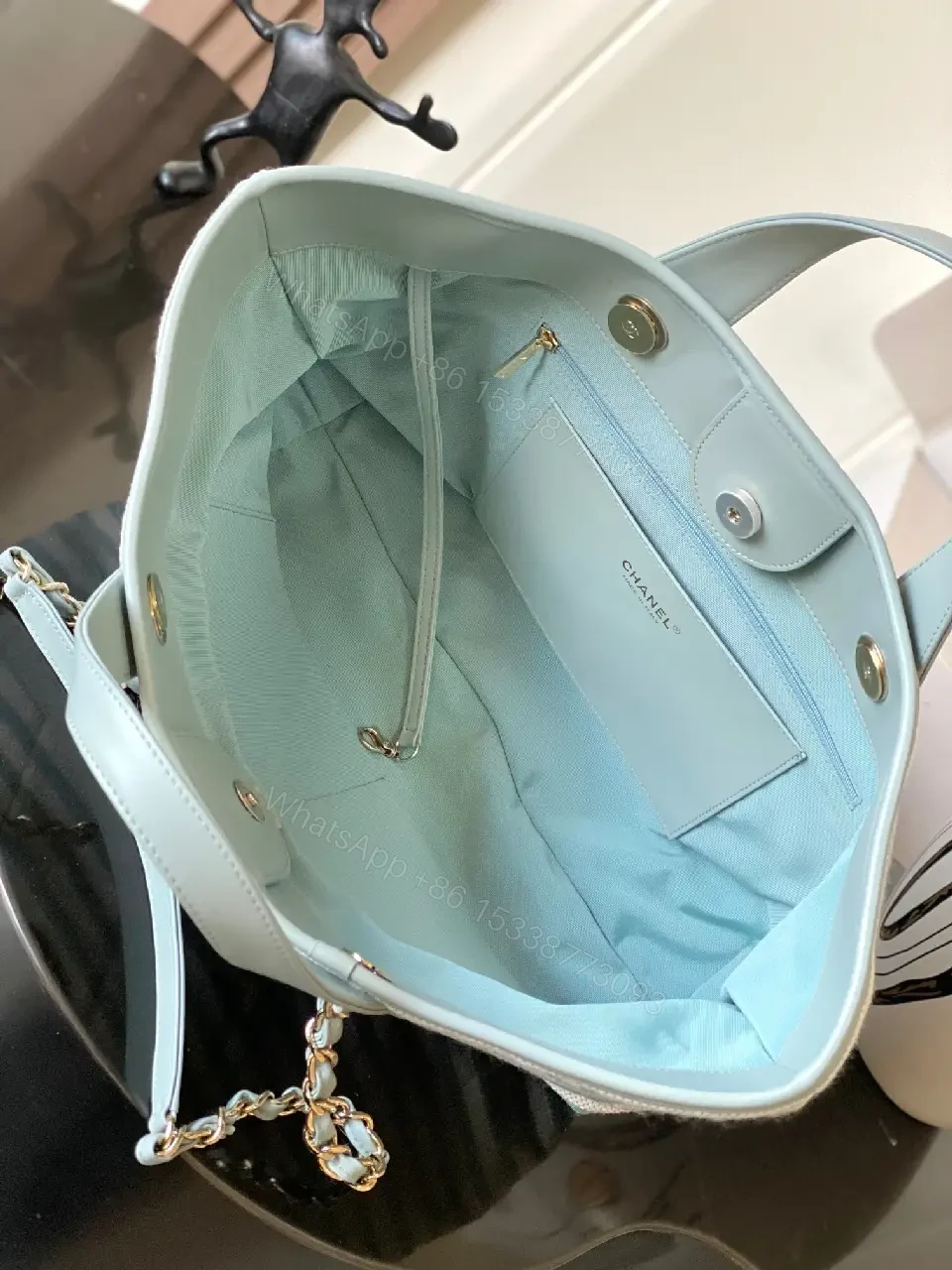 View 9 of Coastal Striped Tote: Premium Everyday Chic Carry-All