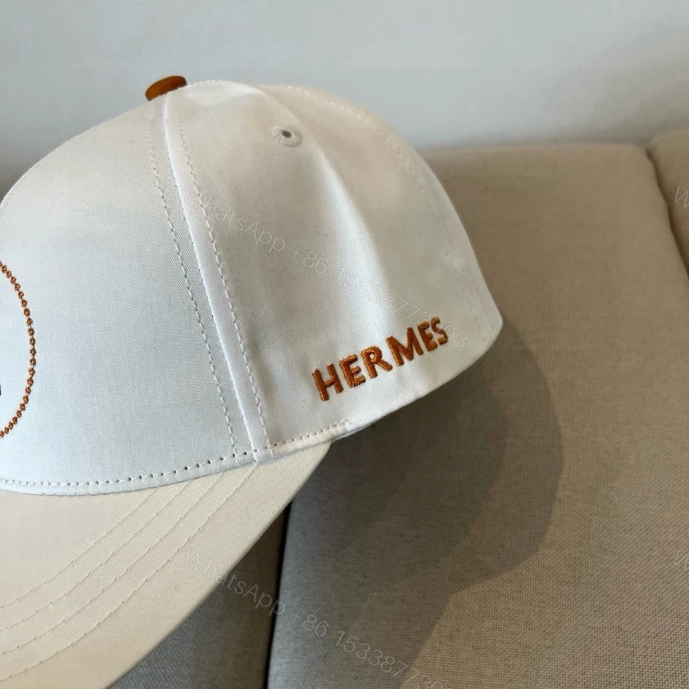 View 5 of HERMES BASEBALL CAP WHITE H LOGO
