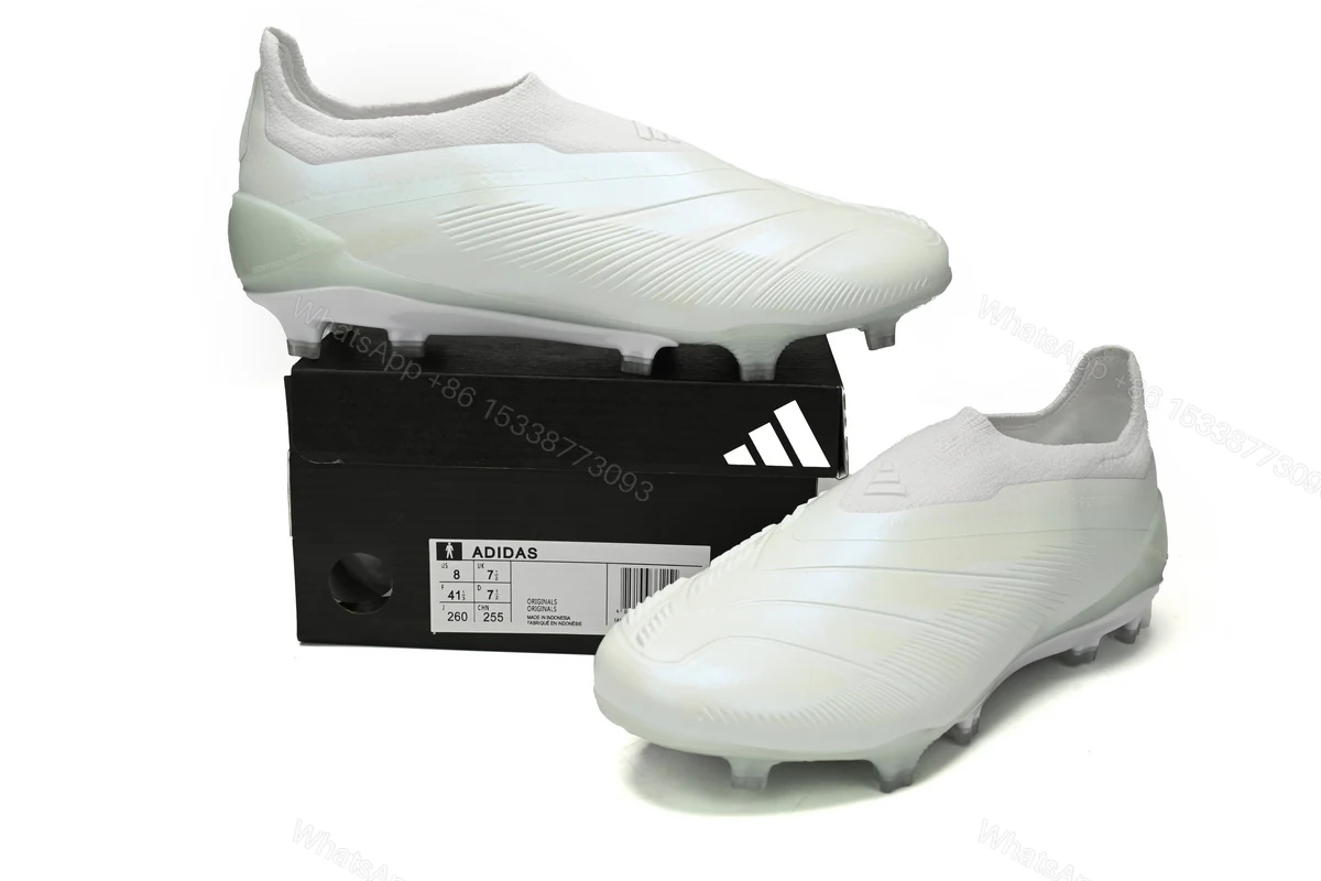 View 2 of Adidas Predator Mutator 20.1 Low All White IG18029 (Laceless)