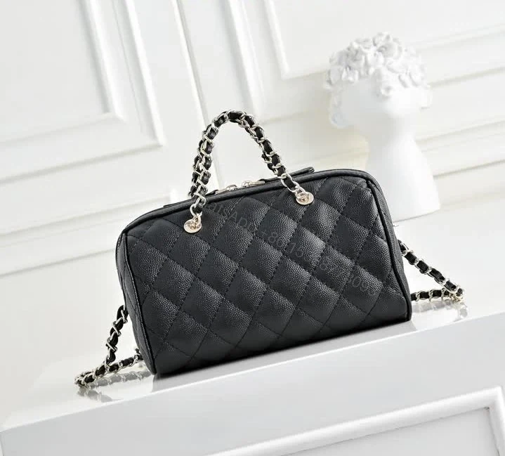 View 4 of Chanel Mini Boston Bowling Bag AP4474