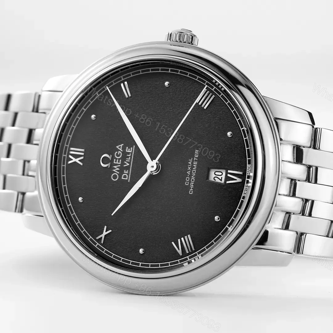 View 3 of Omega DeVille Prestige Black Dial Stainless Steel Bracelet Watch 39.5mm