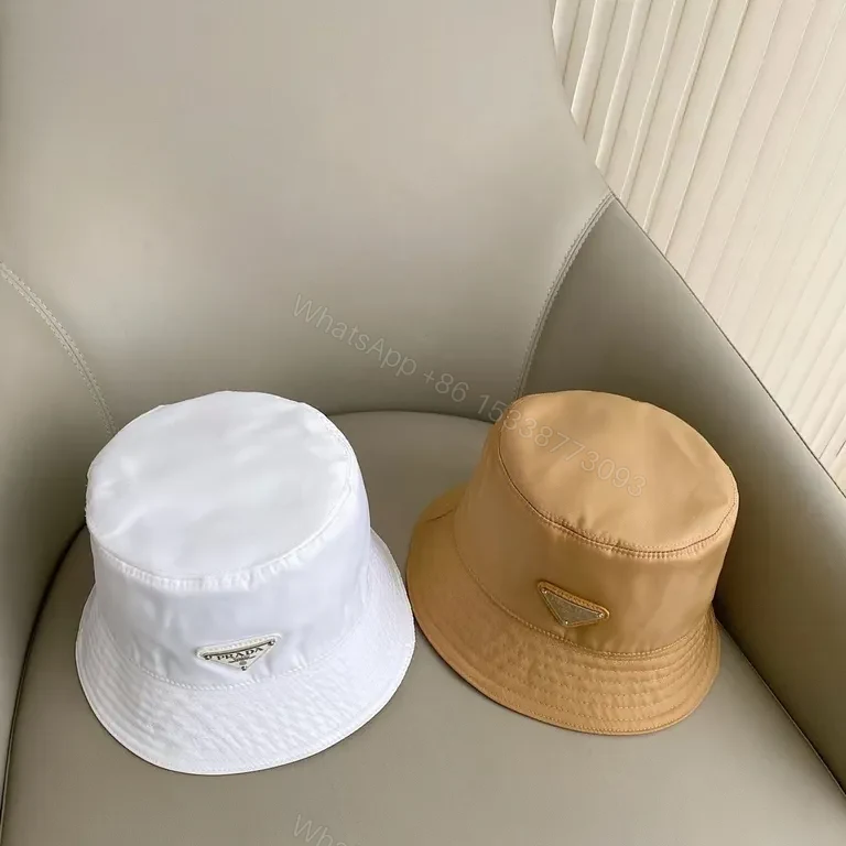 View 9 of Prada White Nylon Bucket Hat â€“ Luxe Minimalist Style