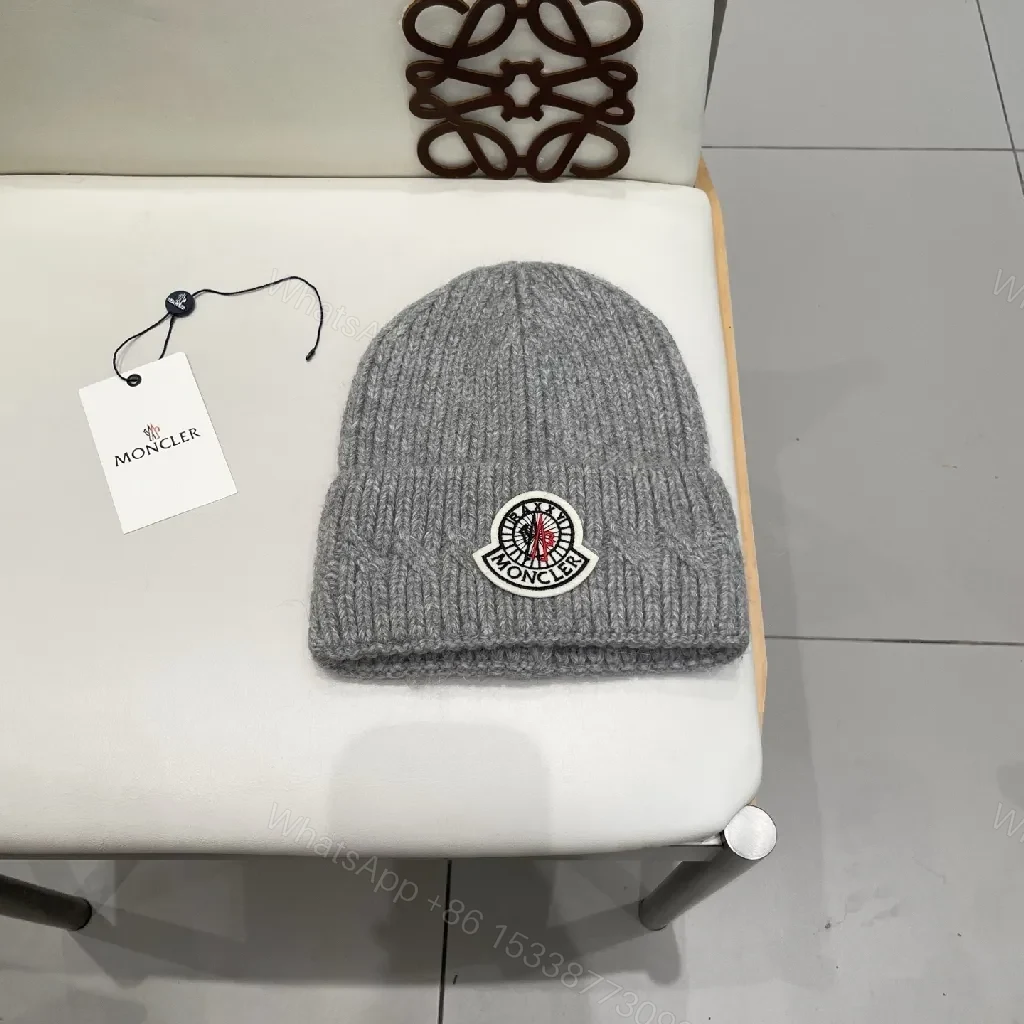 Cozy Knit Beanie with Moncler Patch — Everyday Warmth, Elevated Style — view 1