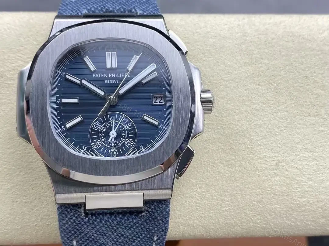 View 9 of Super Clone Replica Denim Patek Philippe Nautilus 5980/60G – 2024