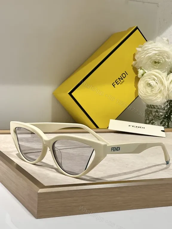 View 6 of Cat-Eye Sunglasses: Luxe Black, Acetate, Fendi-Inspired