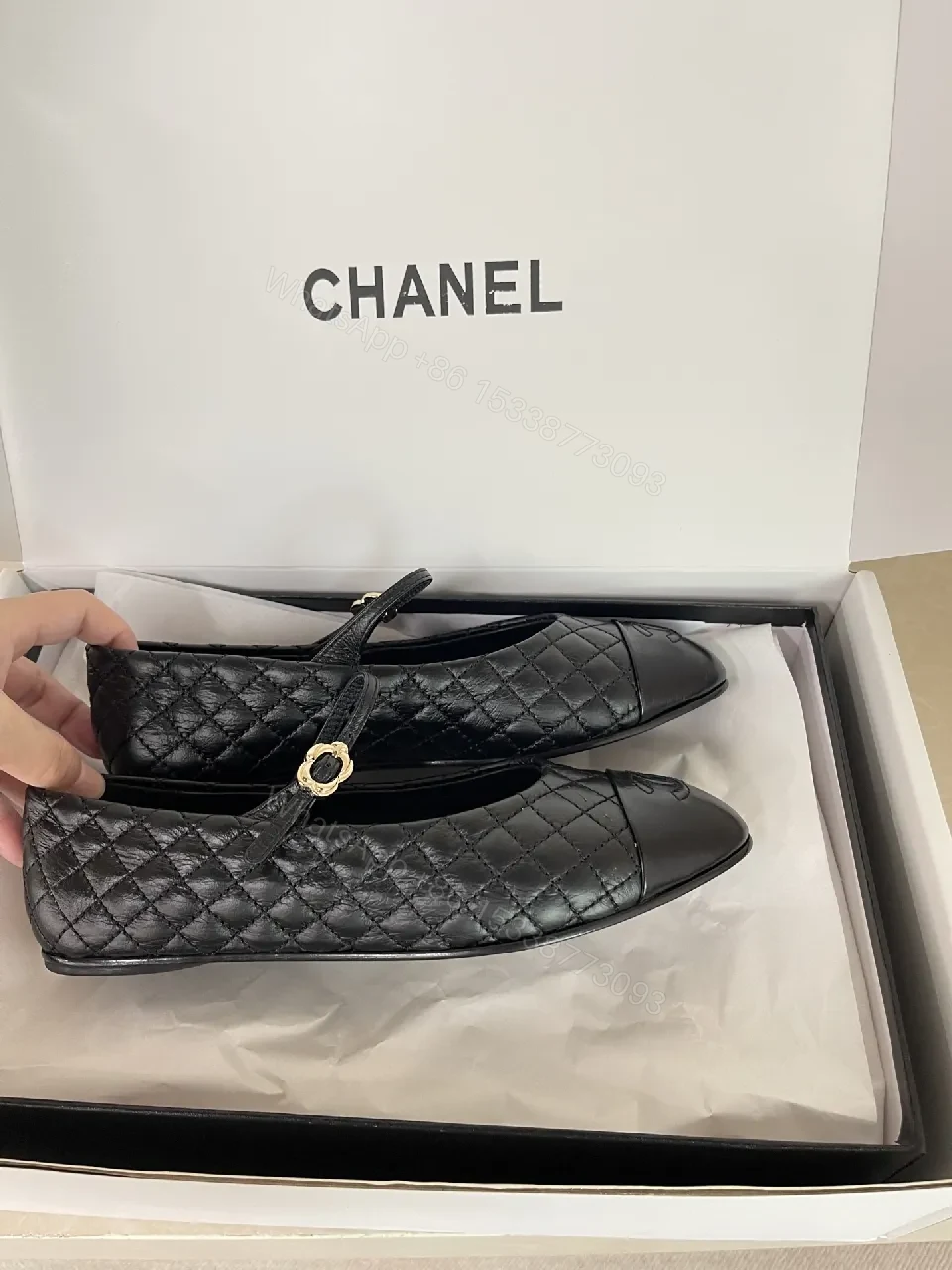 View 2 of Quilted Leather Mary Jane Flats: Classic Comfort, Cap-Toe Accent