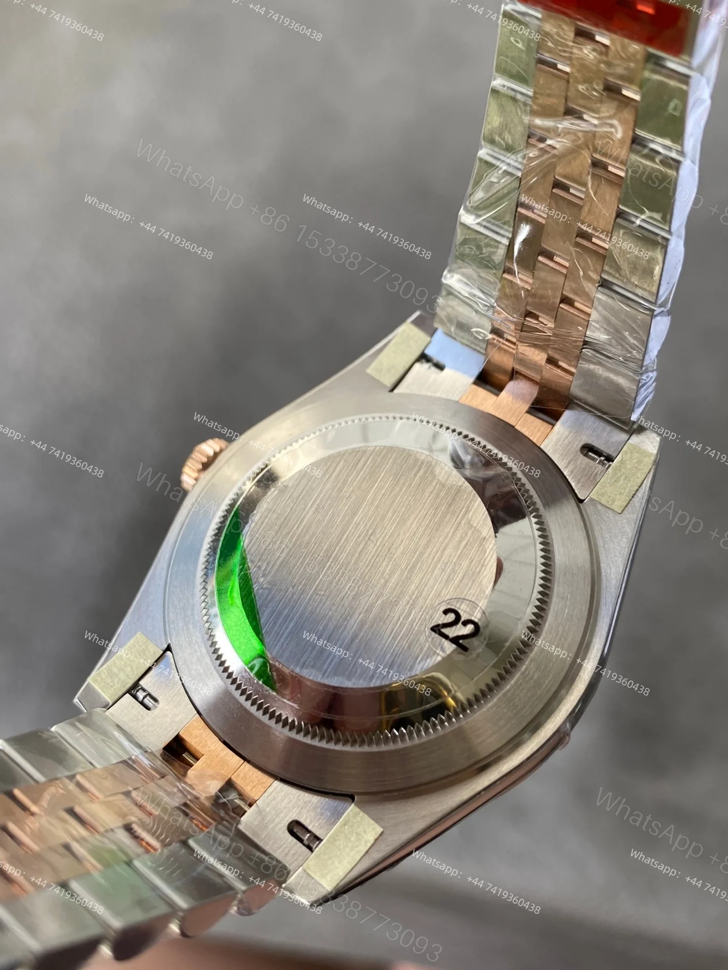View 9 of Rolex Datejust M126331-0018 1:1 Replica Water Ripple Rose Gold Silver Dial Jubilee 41MM 3235 Movement Super Clone Watch