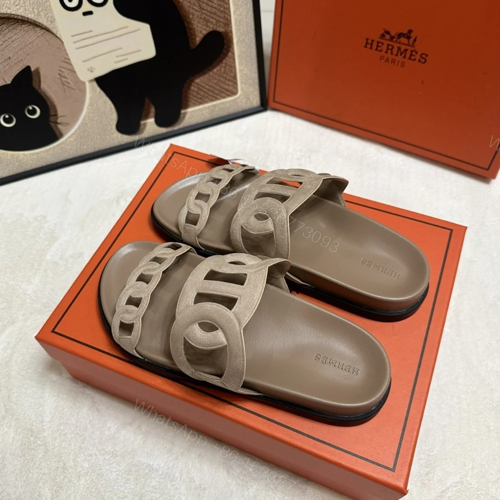 View 3 of HERMES EXTRA SANDAL BEIGE ARGILE H222301Z 1J380