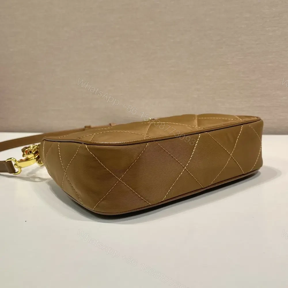 View 5 of 高仿Prada*RE-Nylon系列1BC204單肩包棕色免檢版