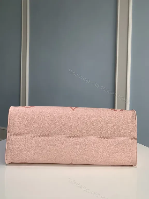 View 9 of Pink Monogram Tote: Modern Luxury Everyday Carry Tote