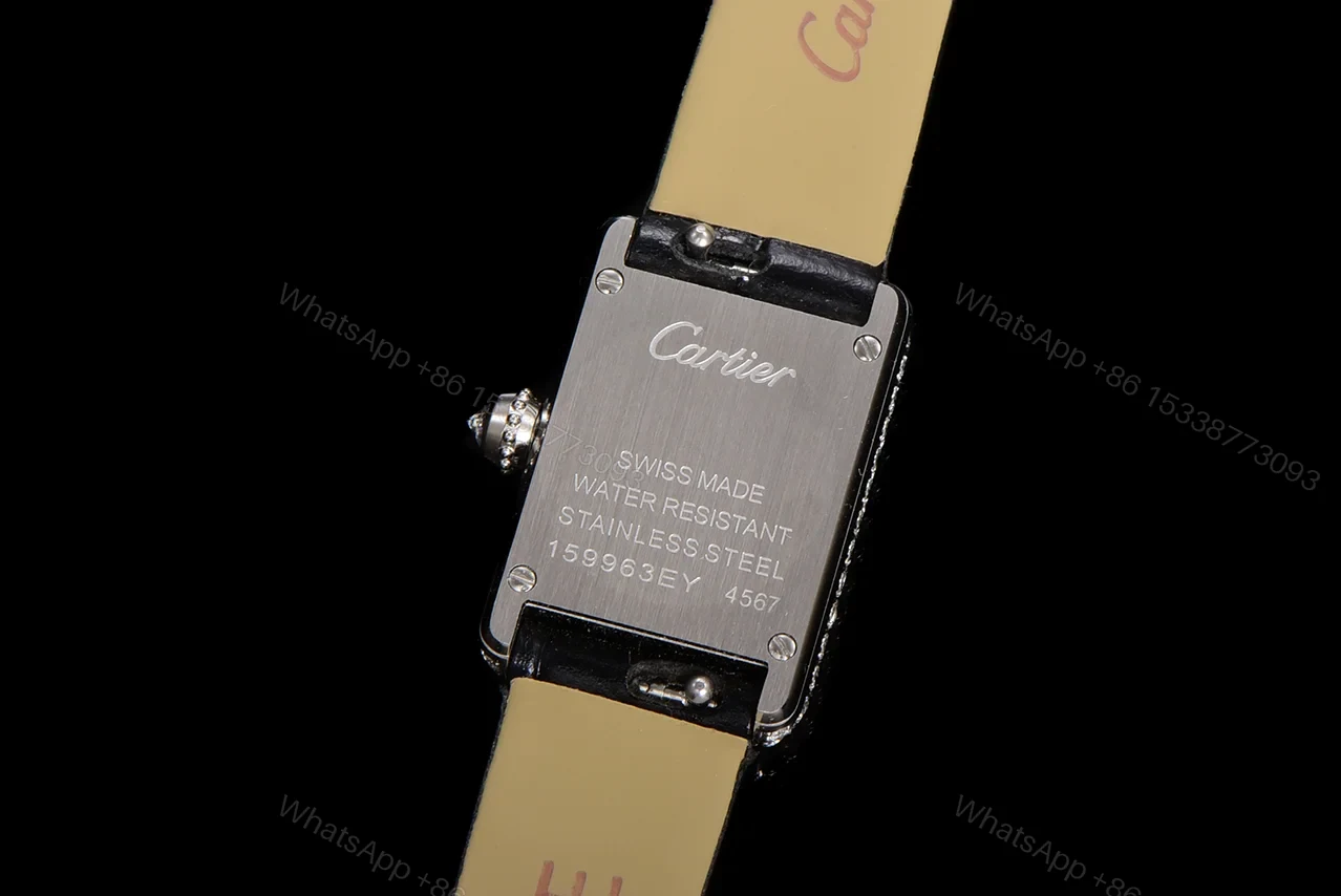 View 9 of Cartier Tank Must Small Quartz Stainless Steel Diamond Silver W4TA0016