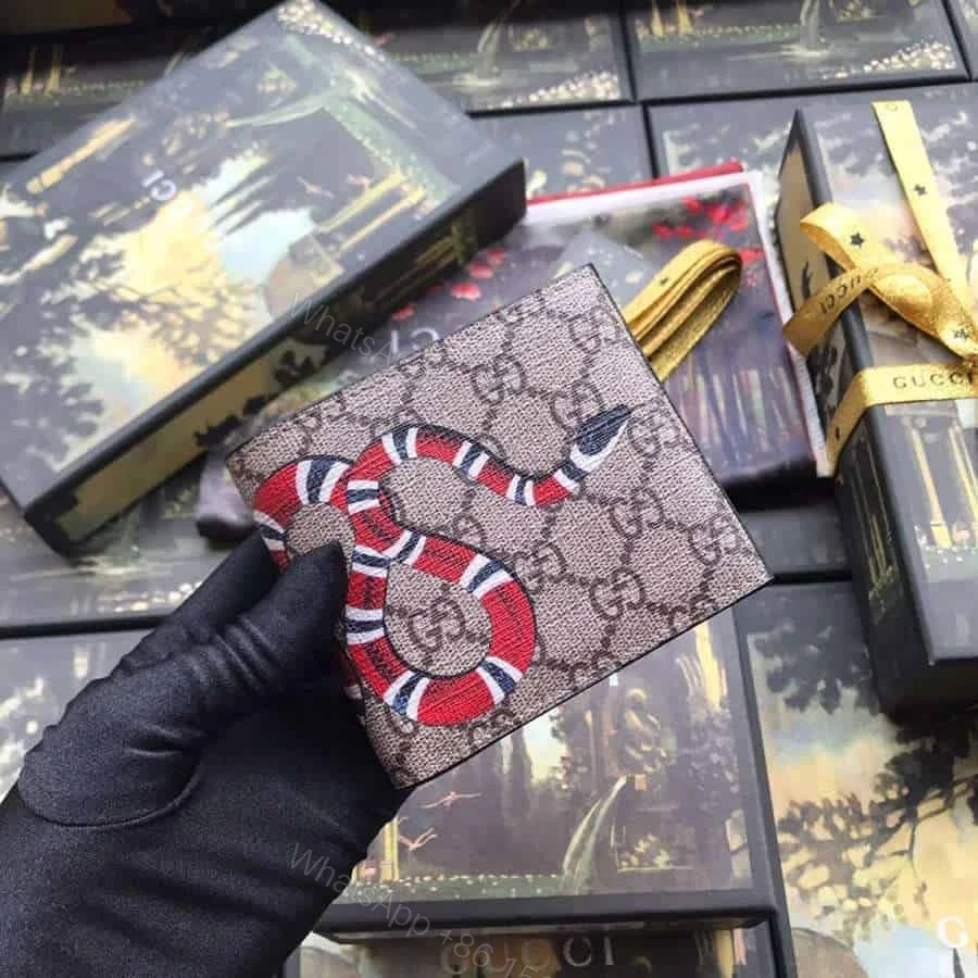 View 2 of GUCCI KINGSNAKE PRINT GG SUPREME WALLET