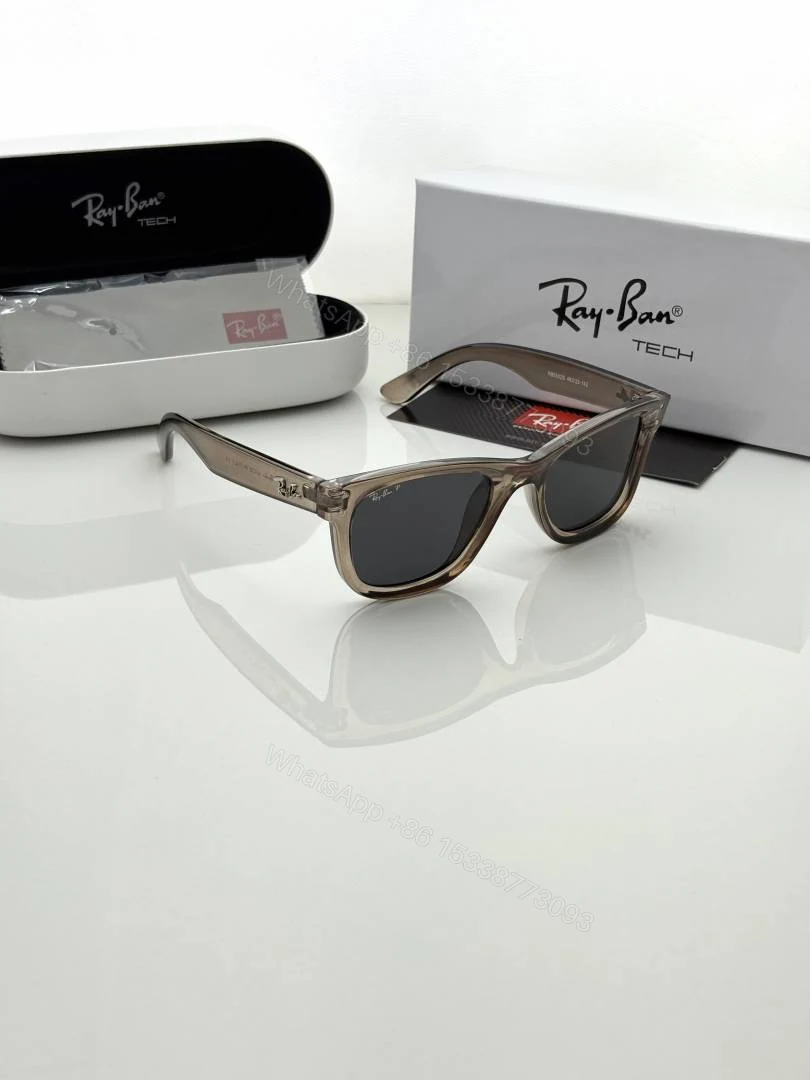 View 3 of First Copy RayBan 0502 Brown Black Sunglasses