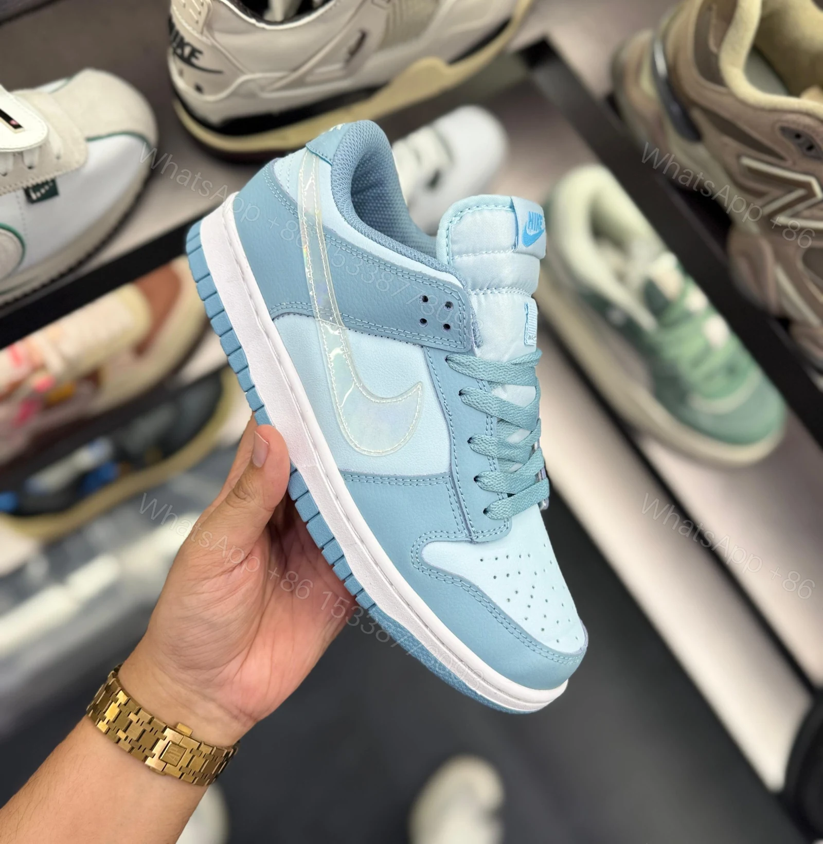 View 6 of FIRST COPY NIKE SB DUNK AQUA CLEAR SHOES FOR MEN