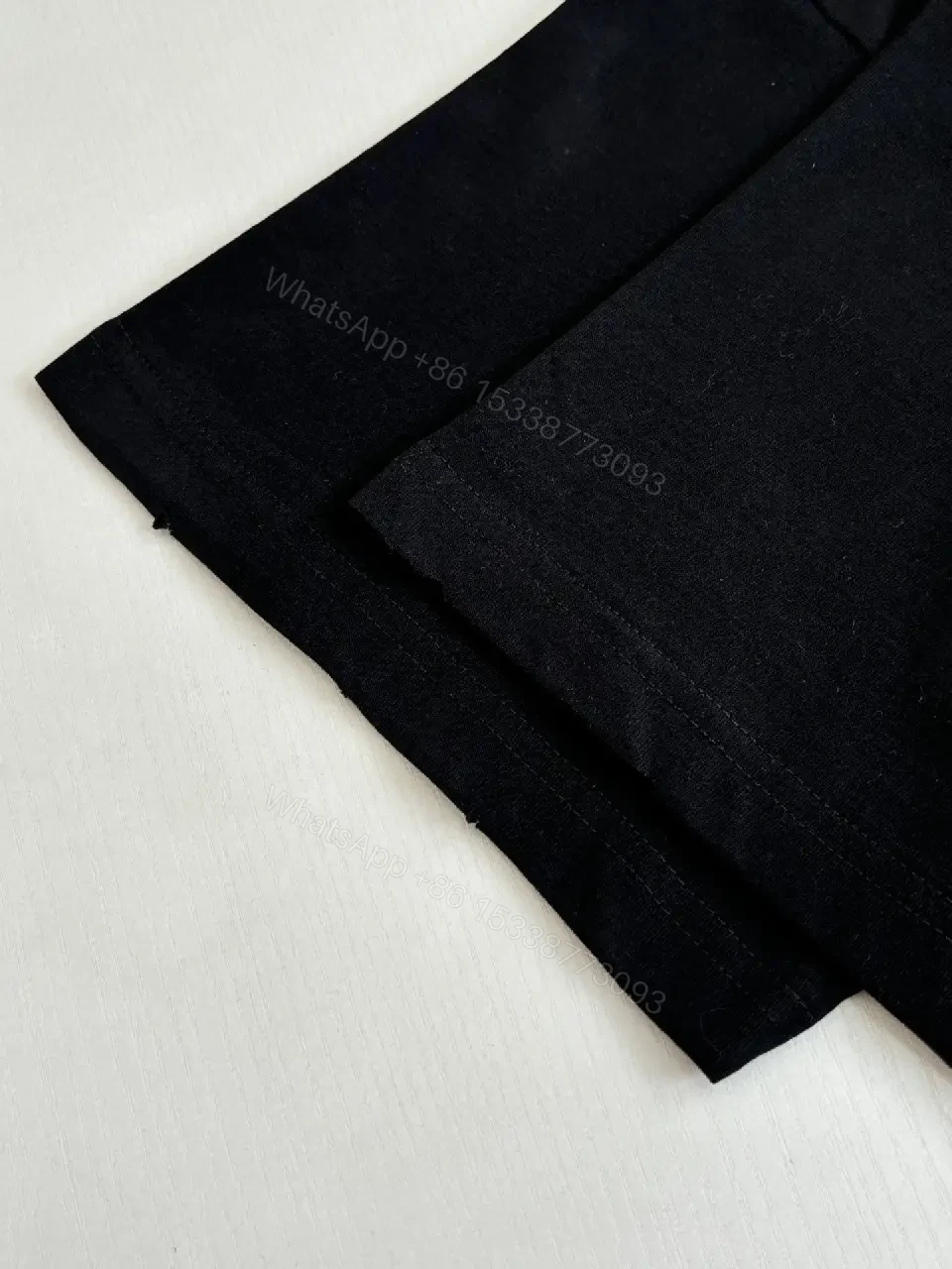 View 6 of Black Cotton Blend Tee - Bold Graphic, Luxury Streetwear, Relaxed Fit