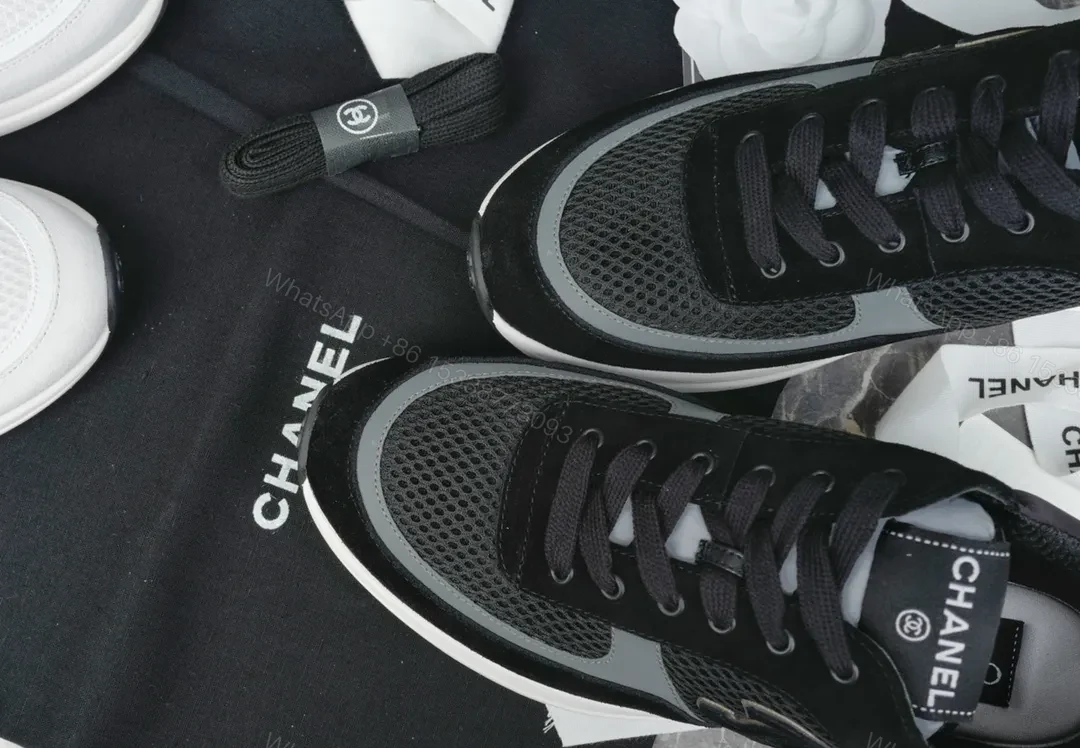 View 8 of Black Suede & Mesh High-Top Sneaker: Luxury Streetwear Comfort