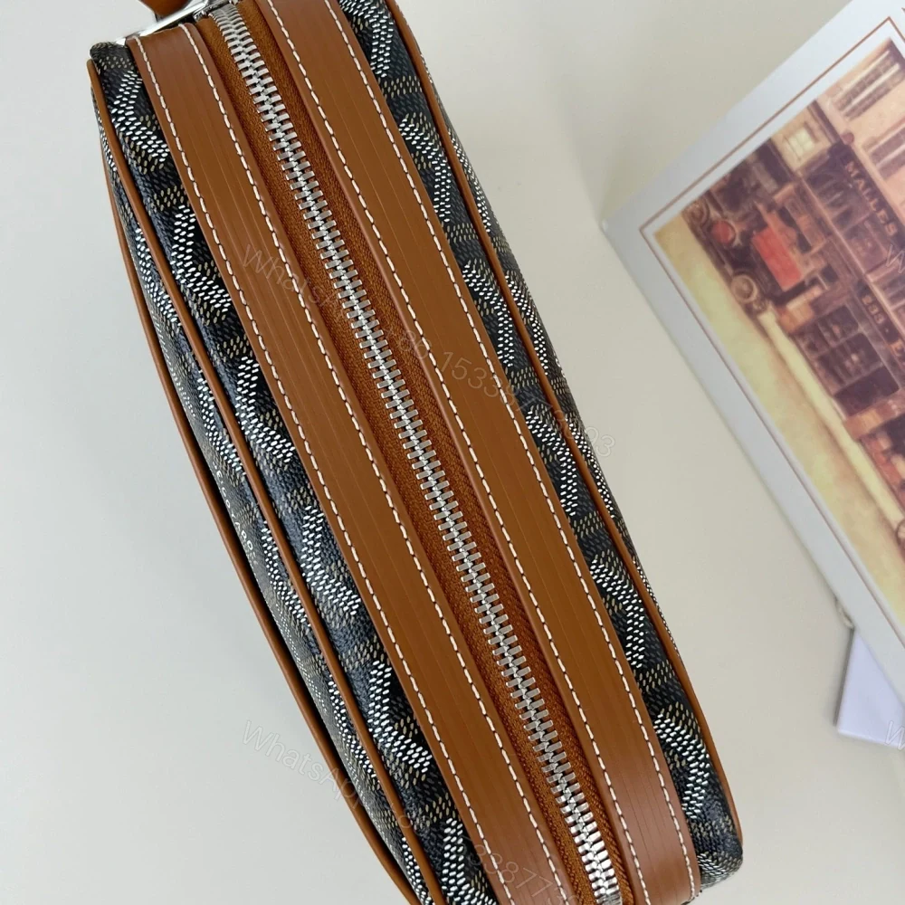 View 4 of 高仿Goyard*CAPVEP4相機郵差包棕色小號免檢版