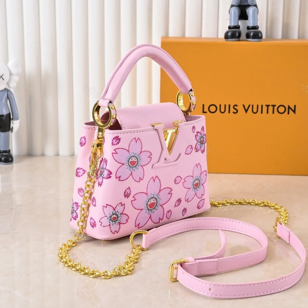 View 2 of Louis Vuitton X Takashi Murakami Capucines Mini Pink 21Cm M13249