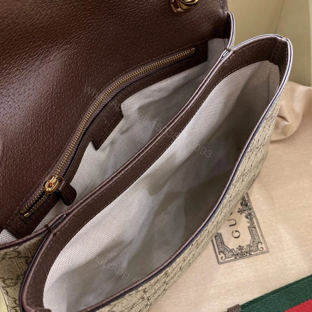 View 7 of Gucci Blondie Medium Shoulder Bag Beige And Ebony 29Cm 699210 96IWG 8745