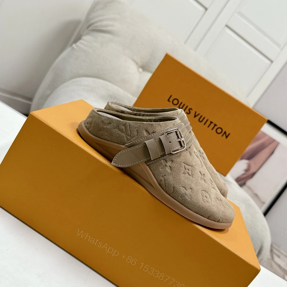 View 7 of LOUIS VUITTON TO GO FLAT COMFORT CLOG HAZELNUT BROWN 1AHLVS