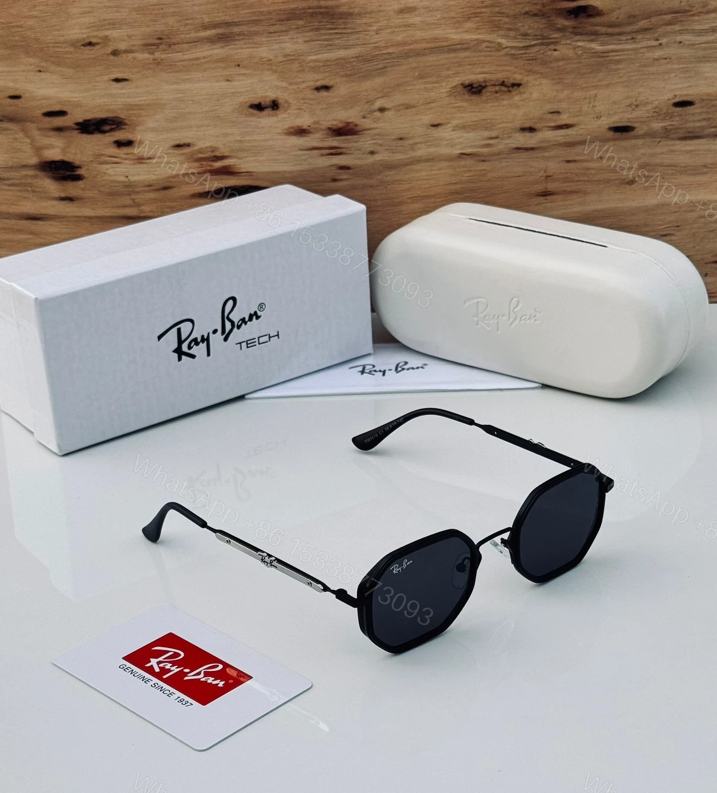 Ray-Ban Octagon Tech Series Black-Gold — view 1