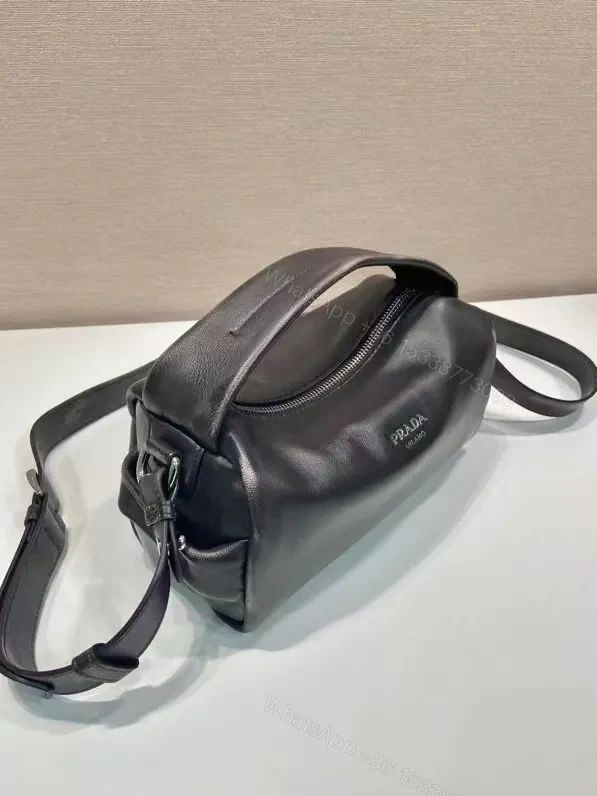 View 5 of Compact Leather Crossbody: Sleek Structured Luxury Bag
