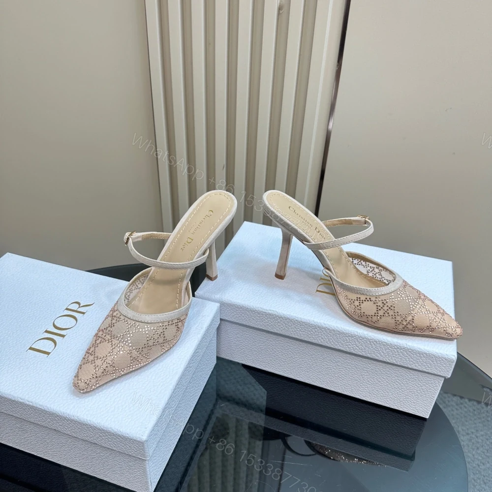 View 5 of 高仿Dior*Capture系列KCV296尖頭塔扣高踭鞋10CM裸色免檢版