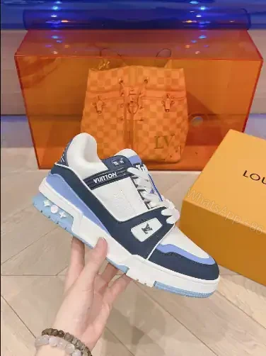 View 2 of LOUIS VUITTON TRAINER SNEAKERS IN WHITE AND BLUE – LSVT330