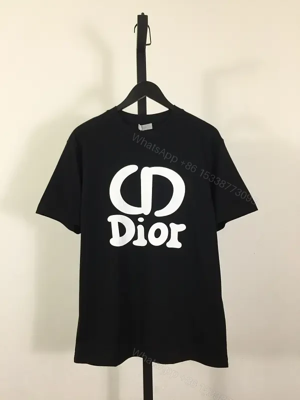 Bold Cotton Tee, Black, Luxe Streetwear, Statement Logo Tee — view 1