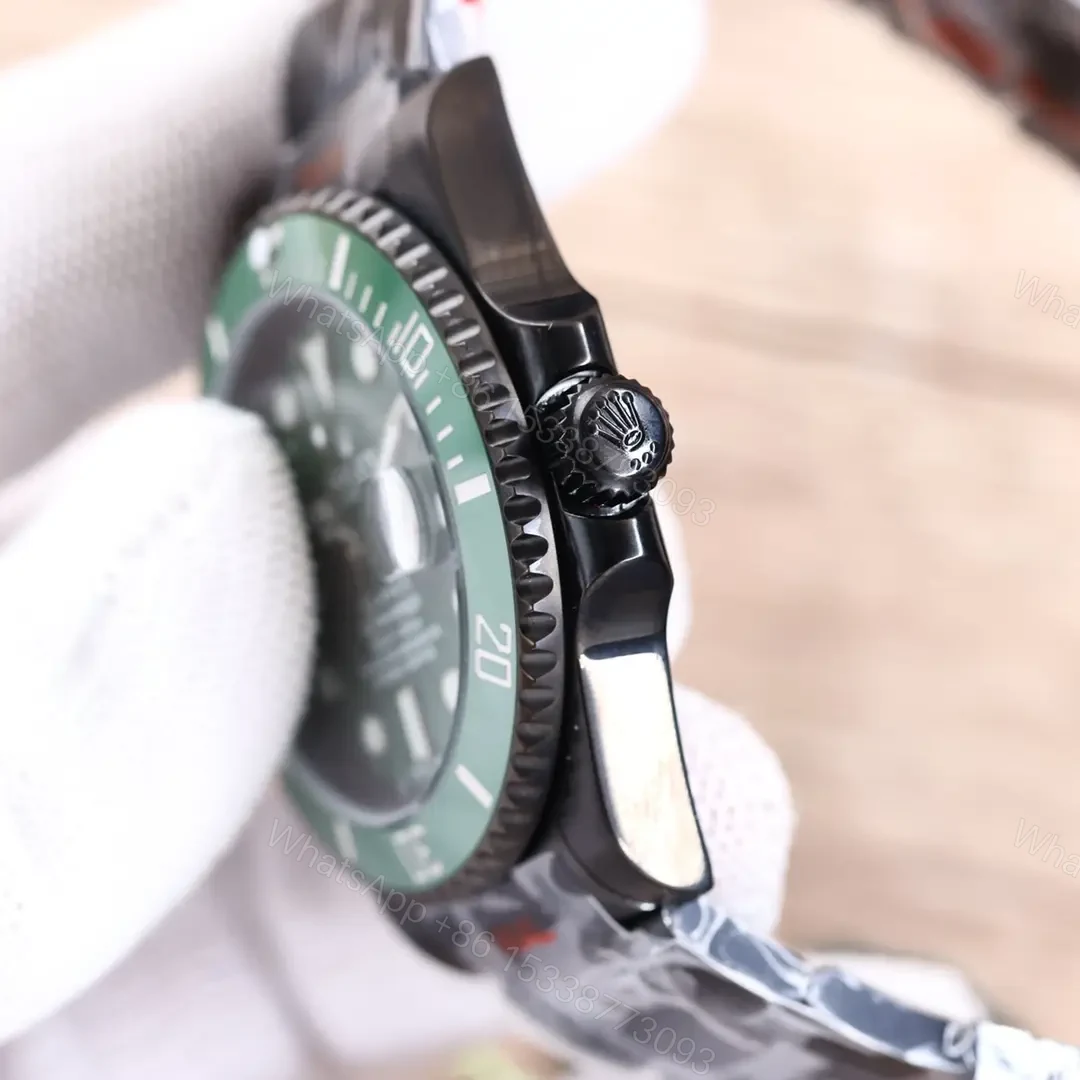 View 5 of Best Rolex Blaken Green Submariner replica 40MM V9 Black Rubber Strap Edition RG-BLAKEN-SUB-GREEN-V9-RUBBER