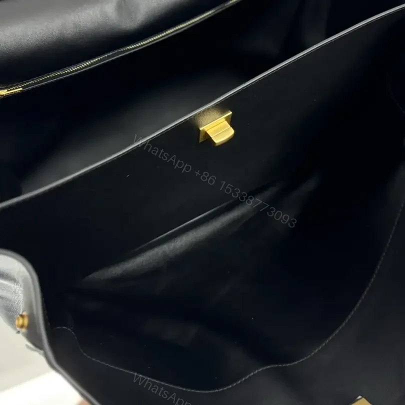 View 5 of 高仿Balenciaga*Rodeo系列V51000小牛皮手袋黑金大號免檢版