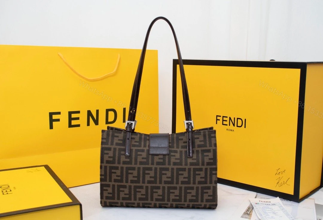 View 4 of Fendi Zucca Canvas Mamma Hand Bag