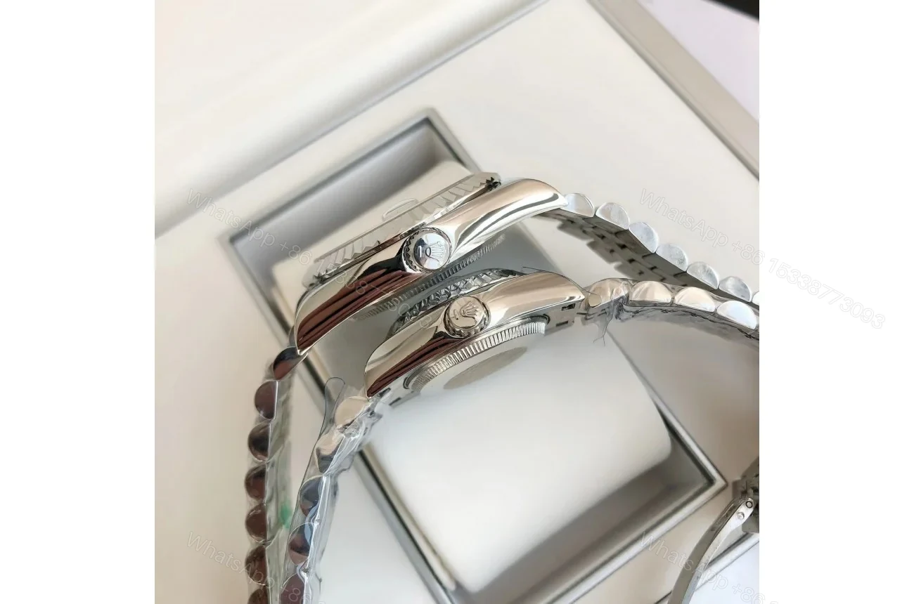 View 8 of Replica Rolex Datejust SS/SS Jub Sliver/Dia 36/28 mm