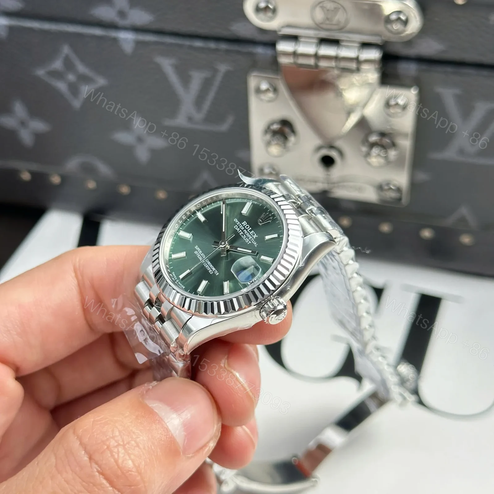 View 4 of Rolex Datejust Mint Green Dial 278274 31 mm