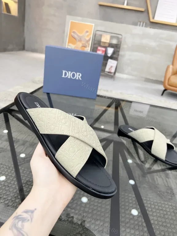 View 6 of Criss-Cross Leather Sandals: Luxe, Comfortable, Dior-Inspired