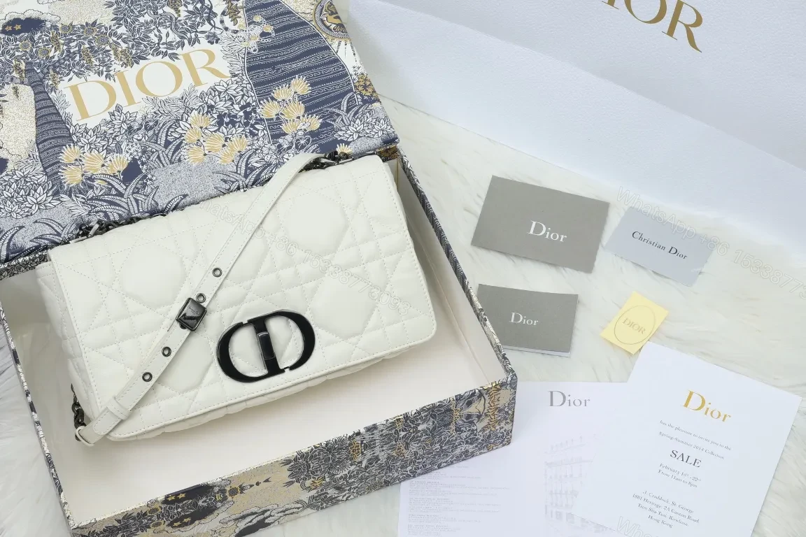 White Quilted Belt Bag with Bold Hardware - Structured Leather Bag — view 1
