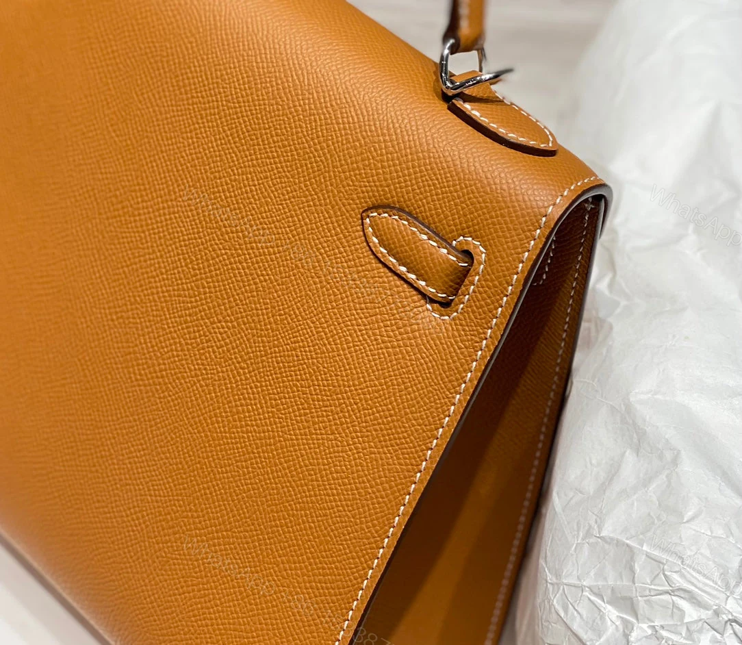View 7 of KELLY 25CM IN GOLD EPSOM SILVER HARDWARE