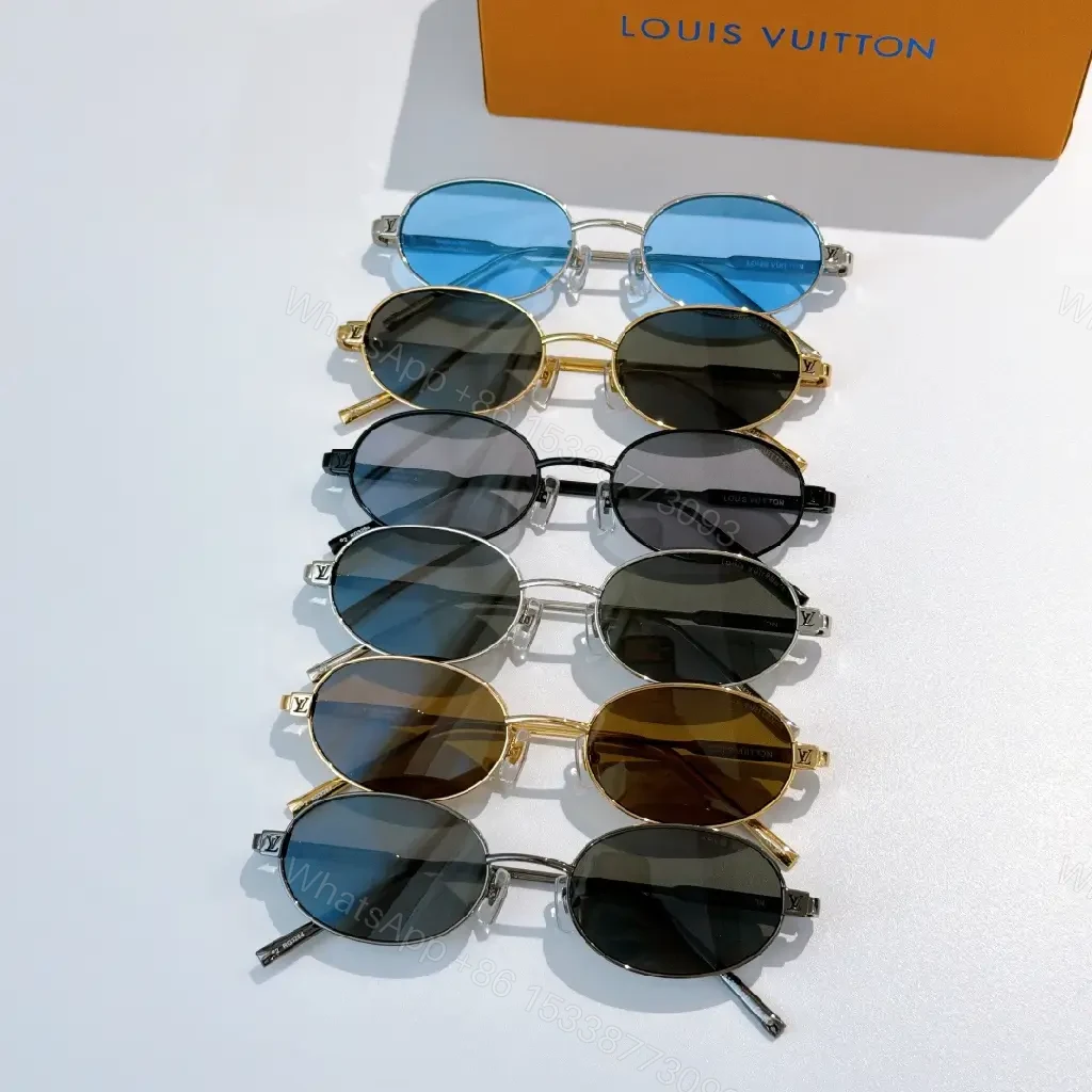 View 8 of Elegant Oval Sunglasses – Silver Metal, Polarized, Luxury Style